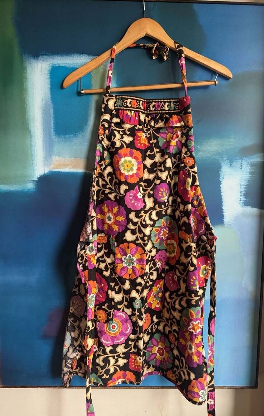 Vera Bradley Suzani Floral Print Cotton Kitchen Apron